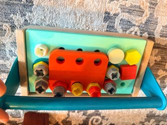 Brand new (open box )Kids Wooden Nut and Bolt Toy Set