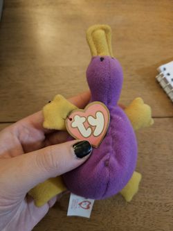TY Teenie Beanie Babies Patti The Platypus Plush Toy Mcdonalds Edition 1996