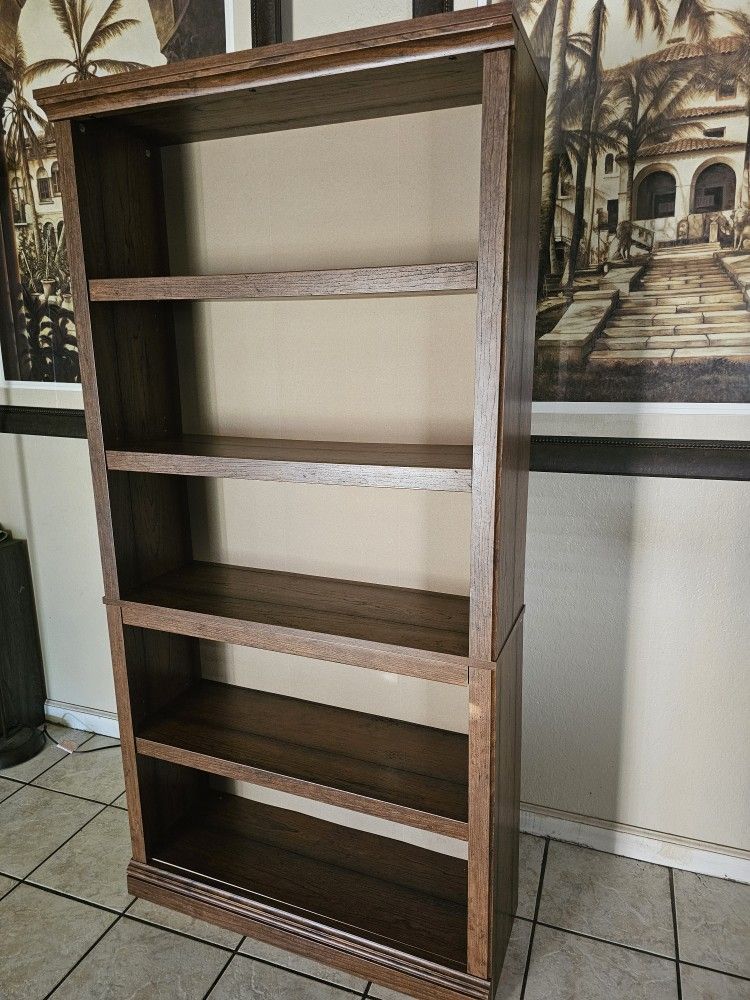 Tall Wood Shelving Unit 70 Tall 35 Wide 13 Deep
