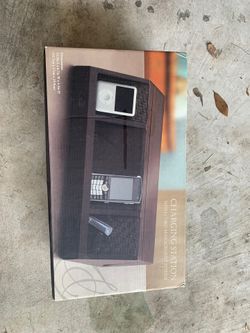 Wooden charging station brand new