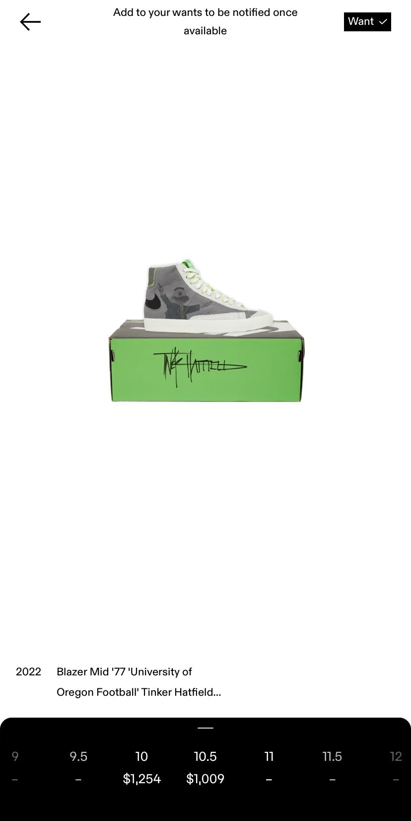 Nike Blazer Mid University Of Oregon Tinker Hatfield Signed