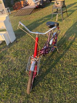 Vintage Custom Two-Tone Utility Cruiser Bike w/ Front & Rear Racks & Bell