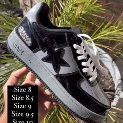 Grey And Black Doomstas/bape 