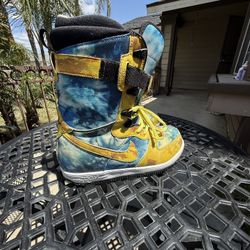 Nike Snowboarding Boots Af1 Air Force 1 Tye Dye Size 10