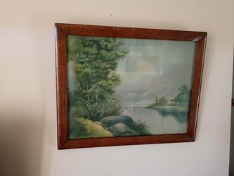Summer at the Dells 1905 original framing glass Etc