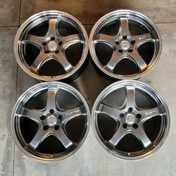 18 Inch Rays G Games 99b Made In Japan Lightweight Wheels Rims Rines 5x114.3