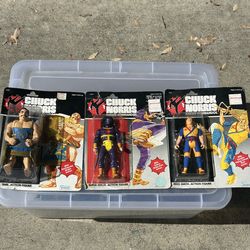 Vintage Kenner 1986 Chuck Norris Karate Kommandos lot of 3 action figure toys
