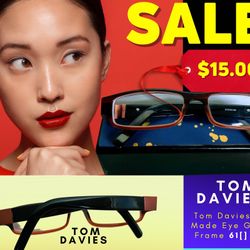 Tom Davis Hand made Eye Glasses 61( ) 6-135.