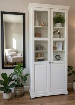 Ikea Liatorp glass door cabinet