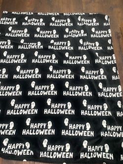 Black and white blanket