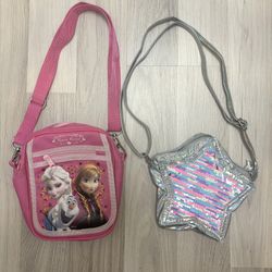 Set Of 2 Girls Purses: Frozen And Star