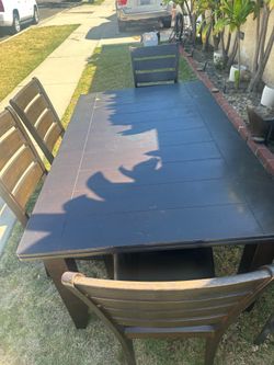 Table and 4 chairs