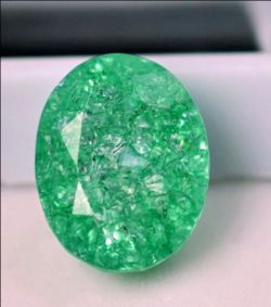 18.25 ct Emerald Natural Green Oval 15x12x9 mm