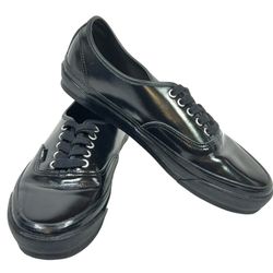 Vans OTW Authentic 44 Siped Vibram Sneaker Shoes Black Patent Leather M10 W11.5