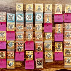 Lot Of 56 Yu-Gi-Oh Topps Stickers With 1 Celtic Guardian Trading Card