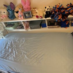 Beautiful Wooden White Twin Xl Bookshelf’s And Drawers Under