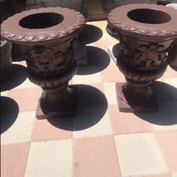 New Flower Pots Made Out Of Cement Perfect Gift 🎁 