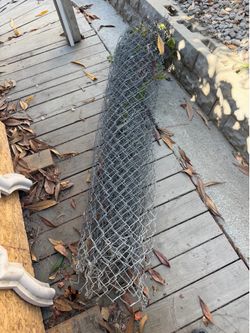 Galvanized Chain Link Fence Roll 72” tall