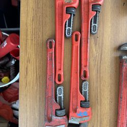 RIDGID 14 inch Pipe Wrenches - 25 A PIECE !! NOT 25 for all… I have 5 total. 