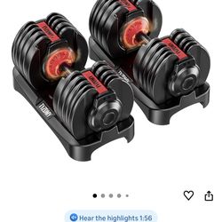 Brand: TYZDMY 4.5 4.5 out of 5 stars (403) Adjustable Dumbbells Set of 2，Free Weights Dumbbells Set，Adjustable Dumbbell Set，52.5 lbs pair 105 lbs，15 i