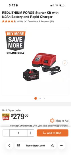 M18 Rapid Charger With 8.0 Battery 