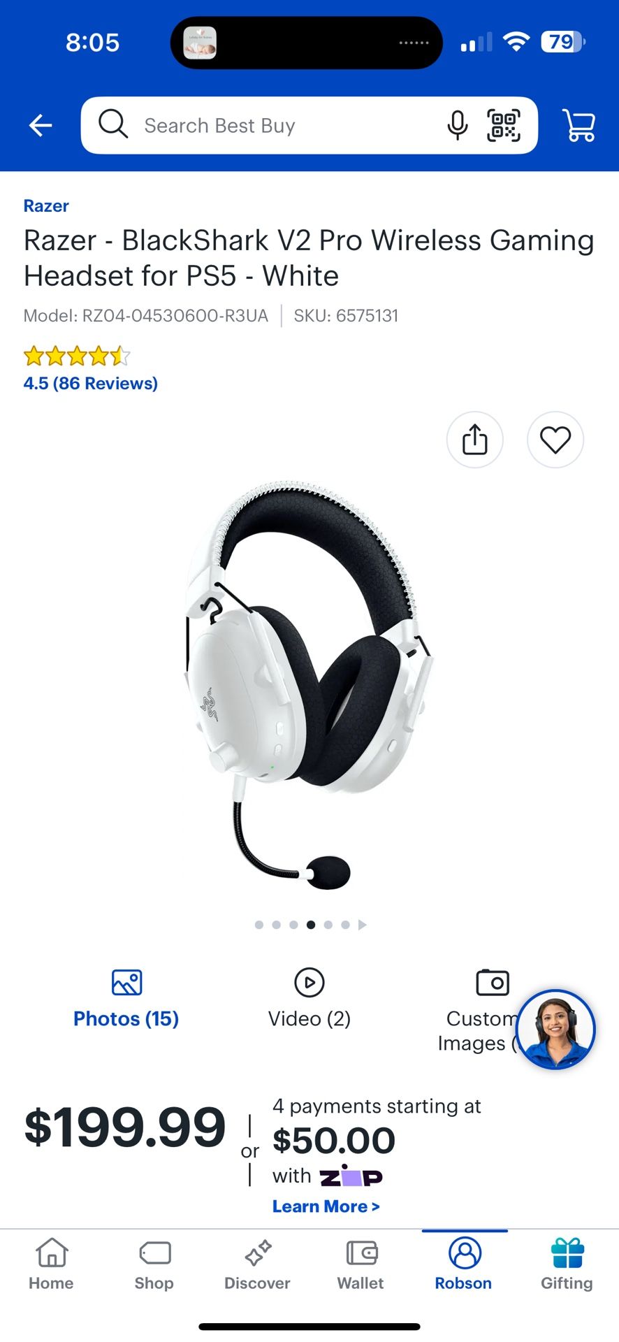 Gaming Headset - Razer Blackshark V2 Pro Wireless