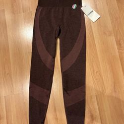 Pink High Waist Seamless Workout Full Length Tight Leggings