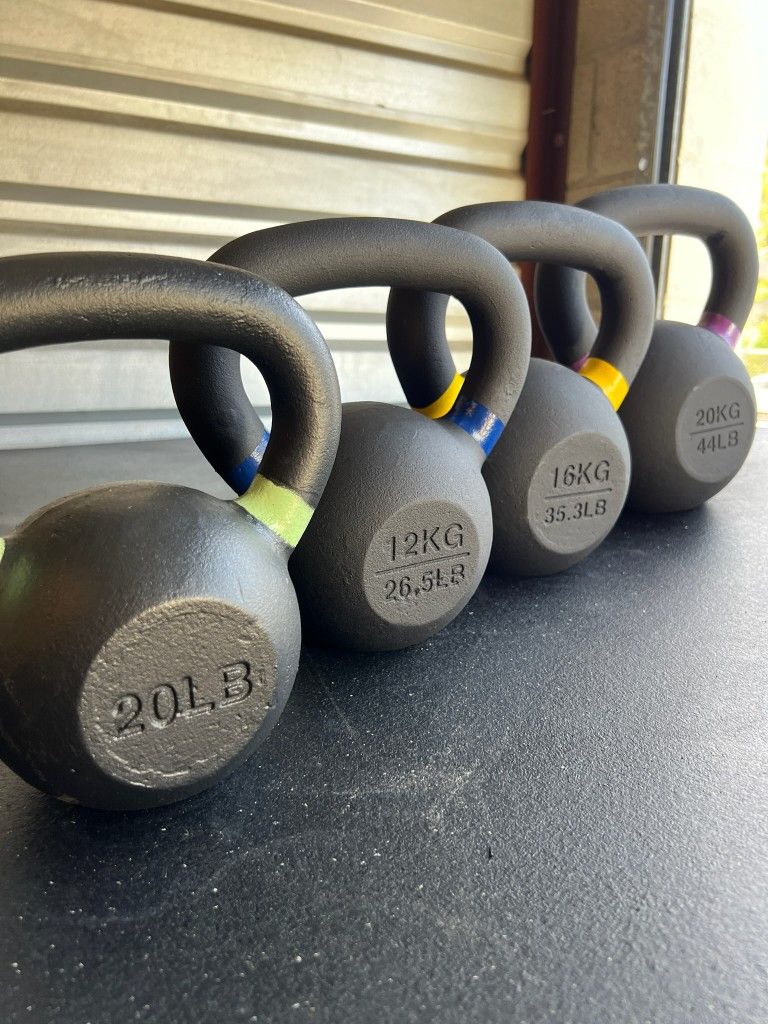 NEW Kettlebell Weight Set Kettle Bell Olympic Weights Home Gym Fitness