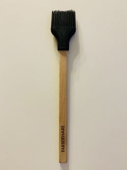 Basting Brush. Farberware. Silicone Bristles are Heat Resistant. Bristles don’t shed. High quality Wooden Handle. New. Never used. 12” long.