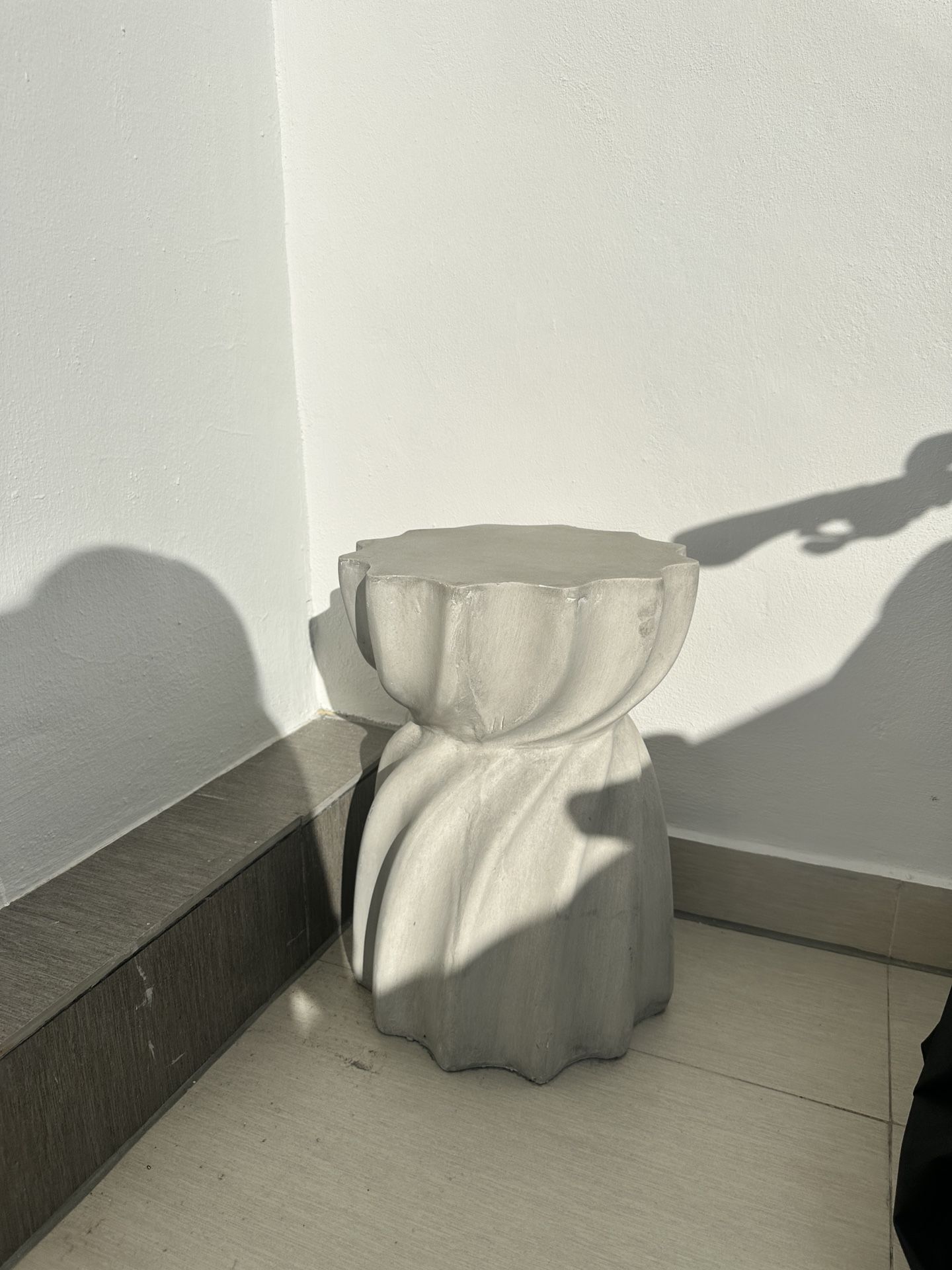 Rempe Round Concrete Outdoor Side Table