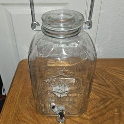 GLASS BEVERAGE CONTAINER 2 GALLON