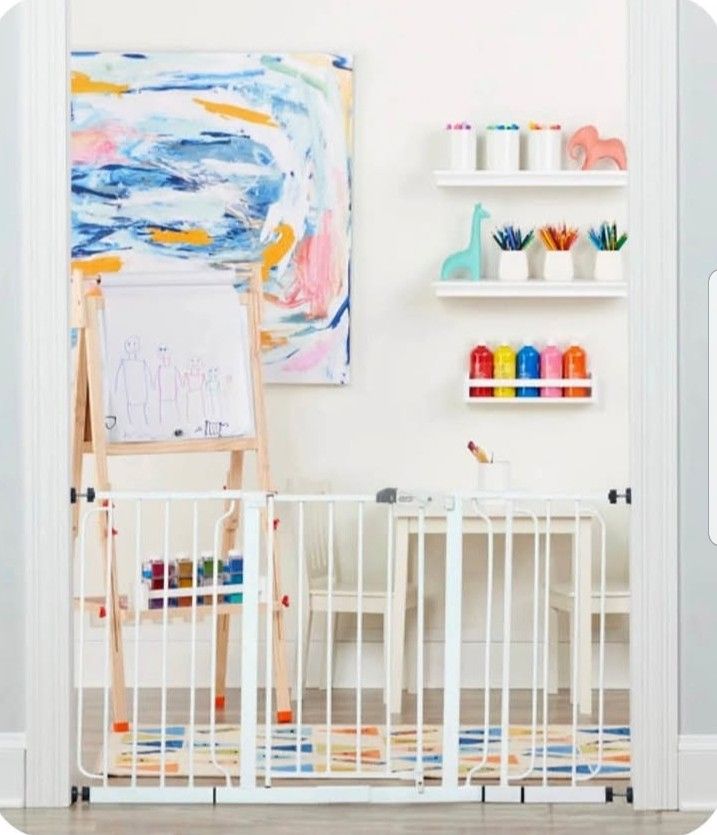 Safety Gates, Pressure Mounted with walk thru door