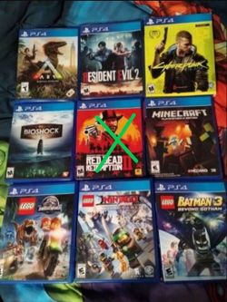 Ps4 games, $15 each