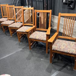 6 Chair Set - Mission Style