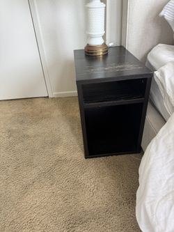 2 Black Side Tables