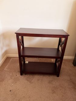 3-Tier Wood Console Table / Bookshelf