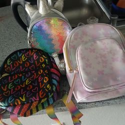 Girl backpacks