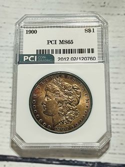 1900 Morgan Silver Dollar PCI MS65 (Beautiful Toning)