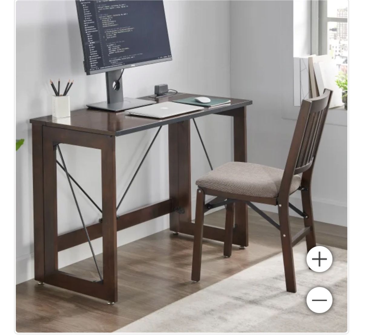 New Stakmore Pre-Assembled Wood Folding Desk