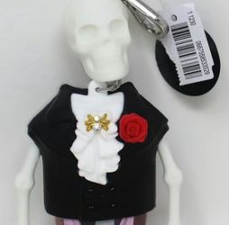 Halloween glow in dark Bath & Bodyworks skeleton in tuxedo pocketbac anti bac holder