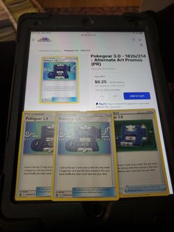 Pokemon Trainer POKEGEAR 3.0 ALT ART X4
