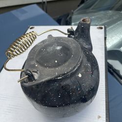 Vintage Cast Iron Teapot 
