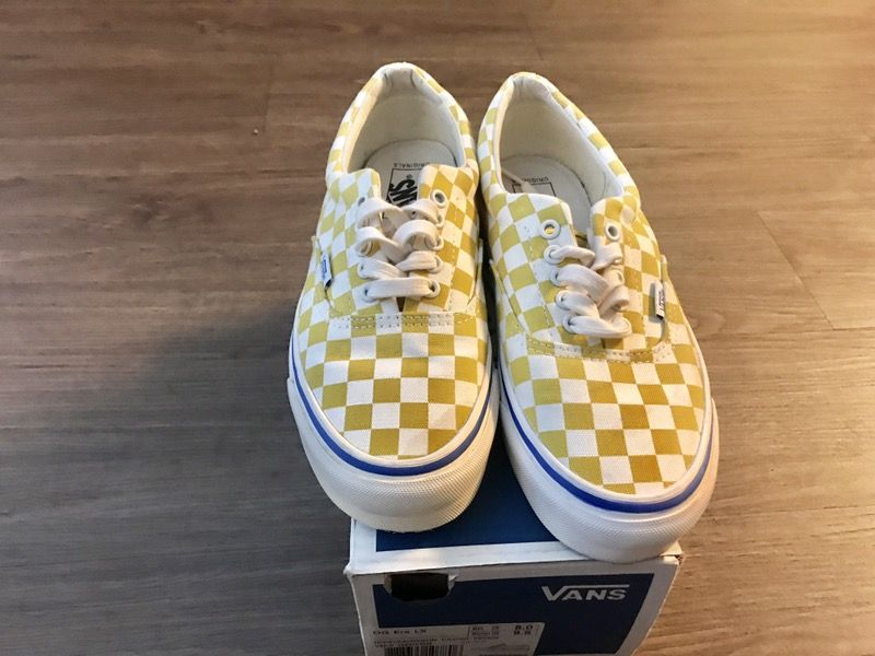 Vans vault checkerboard og era LX Ceylon yellow