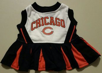 Chicago Bears Cheerleader Pet Dress - Medium