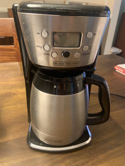Black and Decker 12 -cup Coffee Maker w/ Thermal Carafe