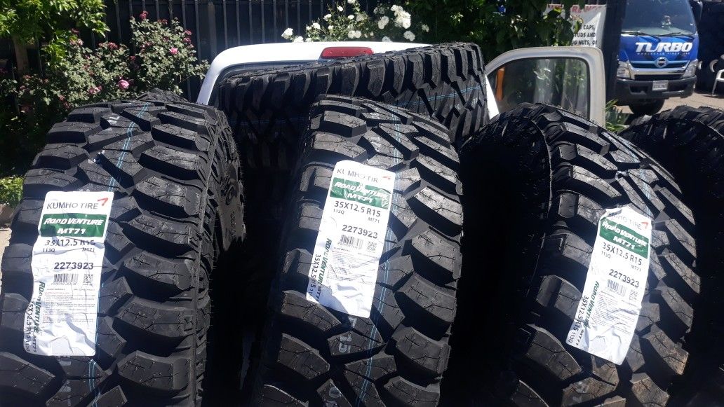 35x12.50 r15 kumho mt71 4new tires$700