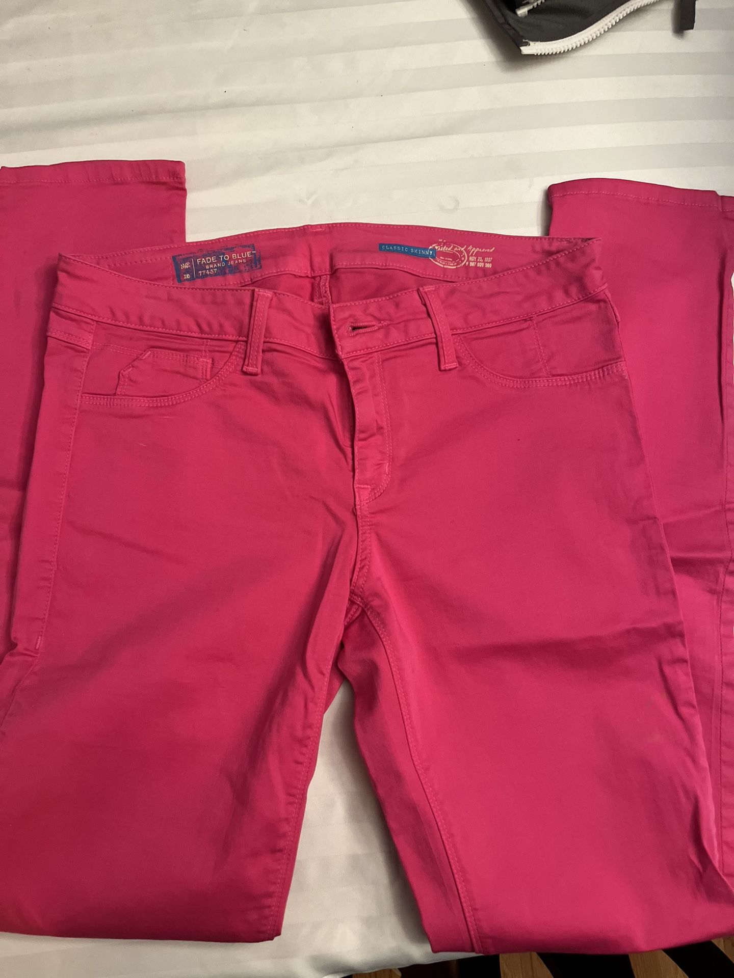 Fade to Blue pink skinny jeans - size 30