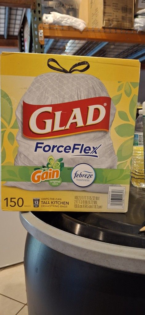 Glad Flex Gain Scent Febreeze Trash Bags