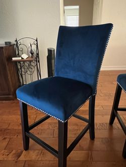 Blue Counter Height Stools