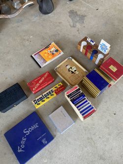 Antique Old Playing Cards/chips/dominos